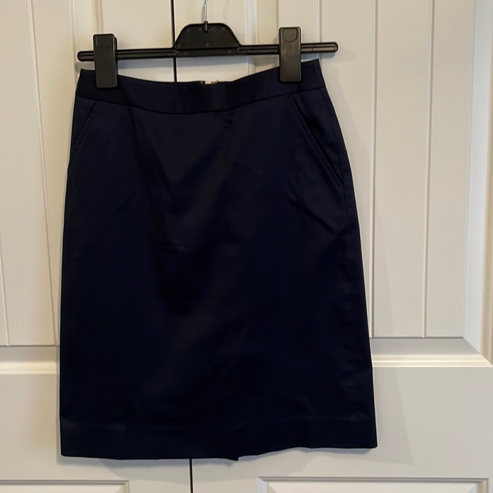 Tory Burch navy pencil skirt